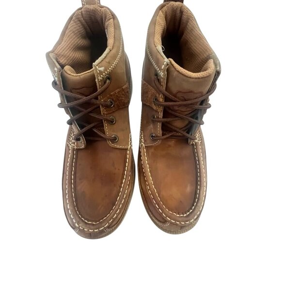 Twisted X Mens Moc Toe Leather Boots Size 8W Brown With Comfort Insole - Picture 2 of 8